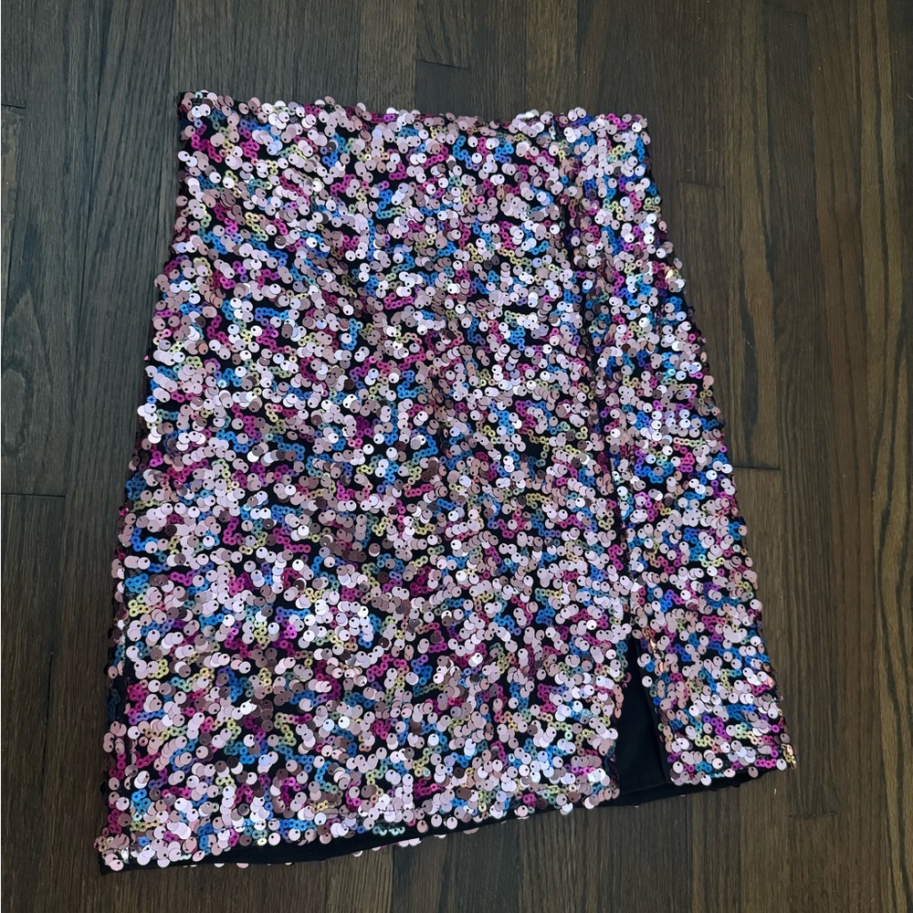 MAJORELLE Holiday Sparkling Sequin Mini Skirt XS 🍾🎊